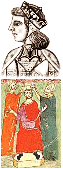 Renderings 
of Manfred in medieval manuscripts.