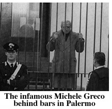 Michele Greco in captivity.
