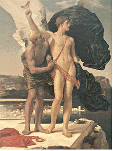 Daedalus and Icarus by Frederic Leighton, 1869.