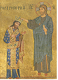 King Roger II crowned by Christ.