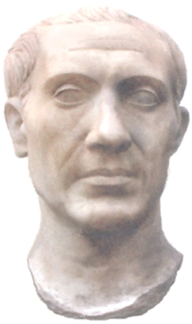 Julius Caesar. Bust from Pantelleria.