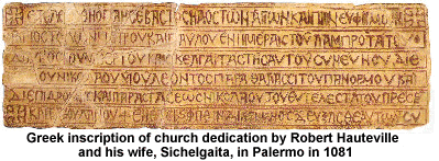 Greek was still the language of Sicilian Christians in 1081.