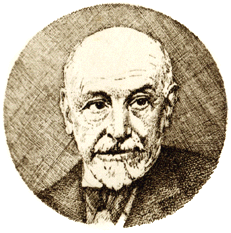 Etching of Luigi Pirandello.