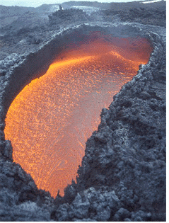 Etna erupting several years ago.