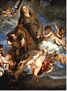Saint Rosalie by Van Dyck.