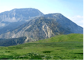 Mount Cammarata viewed from a high plateau.