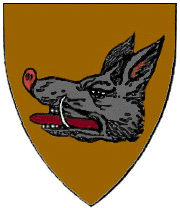 The Testa coat of arms: a boar's head.