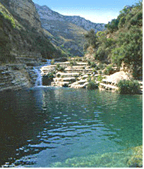 Tiny cascade along the Cassibile River.