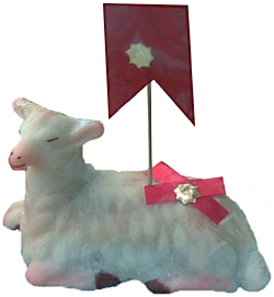 Marzipan Paschal Lamb.