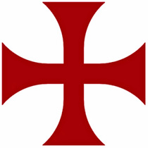 Red cross of the Knights Templar.