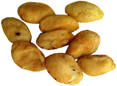 Fried potato croquets.