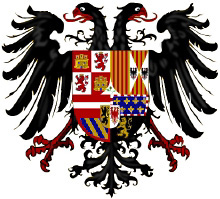 Coat of arms reflecting Charles' many dominions.
