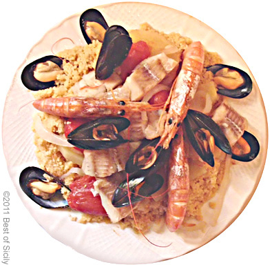 Seafood couscous.