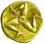 Trinacria on coinage.
