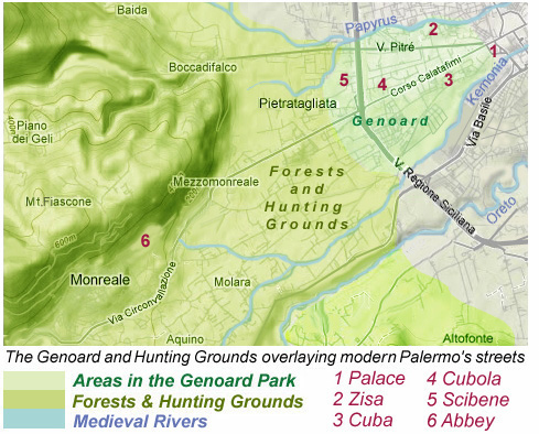 The Genoard and Hunting Grounds circa 1150.