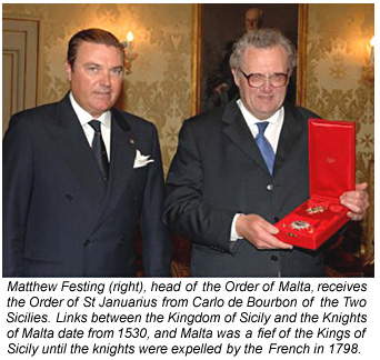 The Knights of Malta in Sicily.
