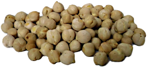 Toasted chickpeas.