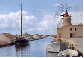 Sicily's salt marshes.