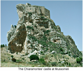 Feudal stronghold: Mussomeli Castle.
