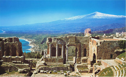 Etna from Taormina.