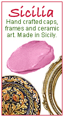 Made in Sicily. Ceramic art, gold-leaf frames and coppola caps. Buy directly from the artisans.