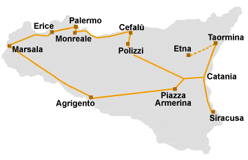 Itinerary of this eight-day tour.