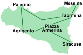 Popular destinations for scenic transfers.