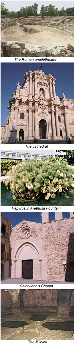 Attractions in Siracusa.