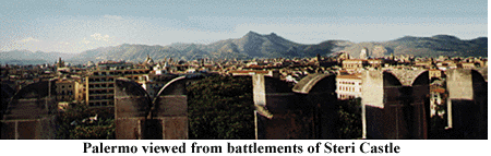Palermo viewed from Steri Castle