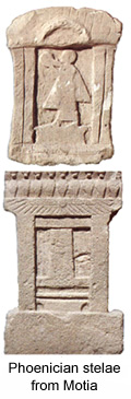 Phoenician stelae.
