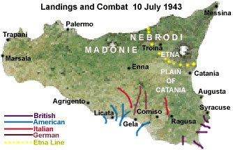 Landings and initial action.